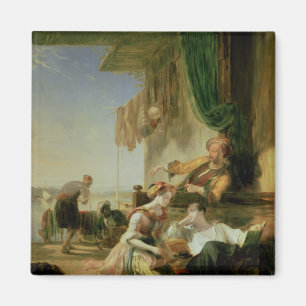Lord Byron reposing in the house Magnet