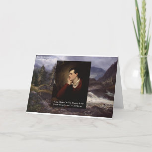 Lord Byron "Sweet Voice" Love Quote Gifts Tees Etc Card