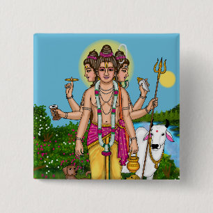 Lord Dattatreya Button