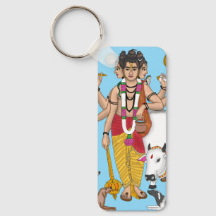 Lord Dattatreya Keychain