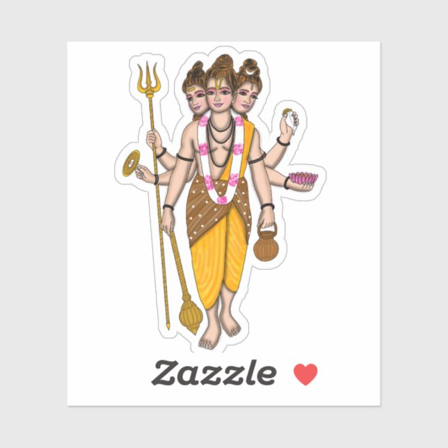 Lord Dattatreya Sticker (Sheet)