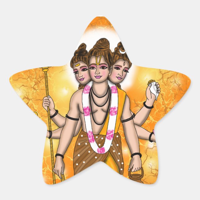 Lord Dattatreya Sticker (Front)