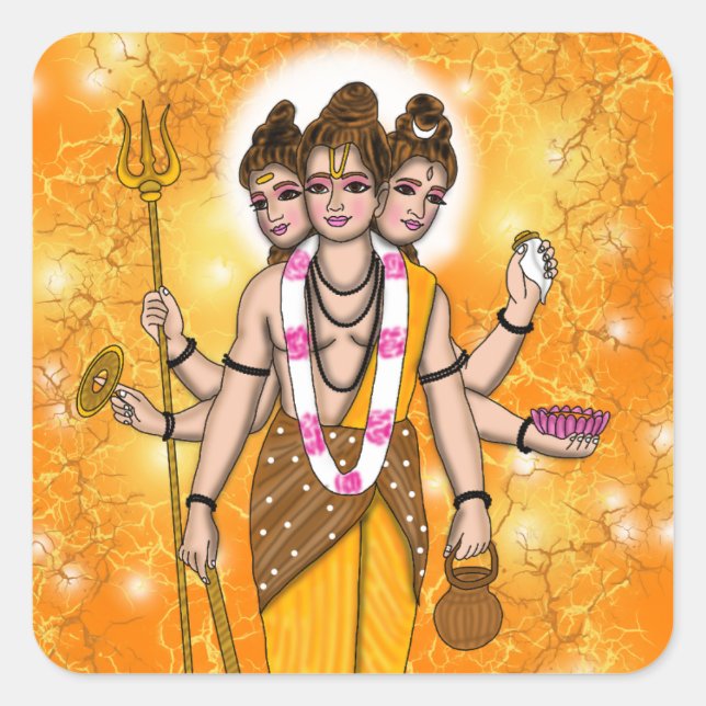 Lord Dattatreya Sticker (Front)