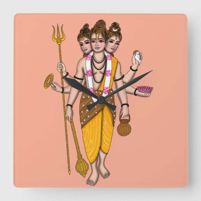 Lord Dattatreya Wall Clock (Front)