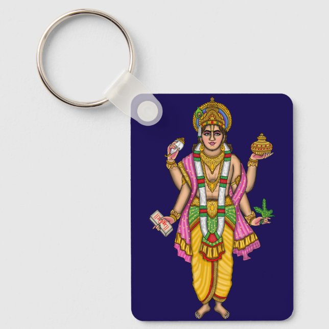 Lord Dhanvantari Keychain (Front)