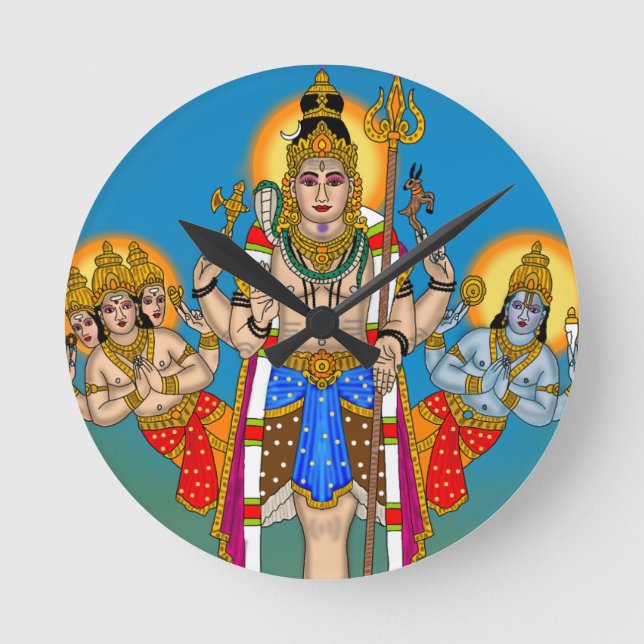 Lord Ekpada Shiva Clock (Front)