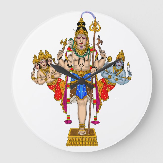 Lord Ekpada Shiva Clock (Front)
