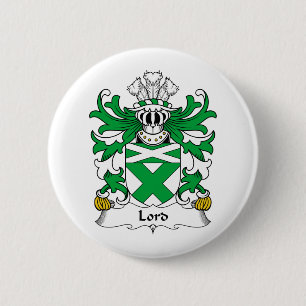 Lord Family Crest 6 Cm Round Badge