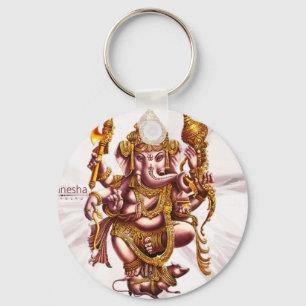 Lord Ganesh Good Luck Charm Key Ring