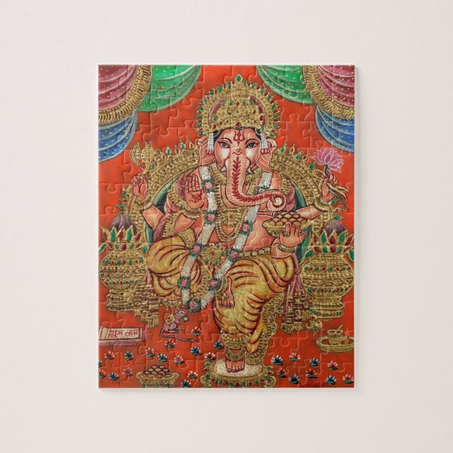 LORD GANESH HINDU DEITY JIGSAW PUZZLE (Vertical)