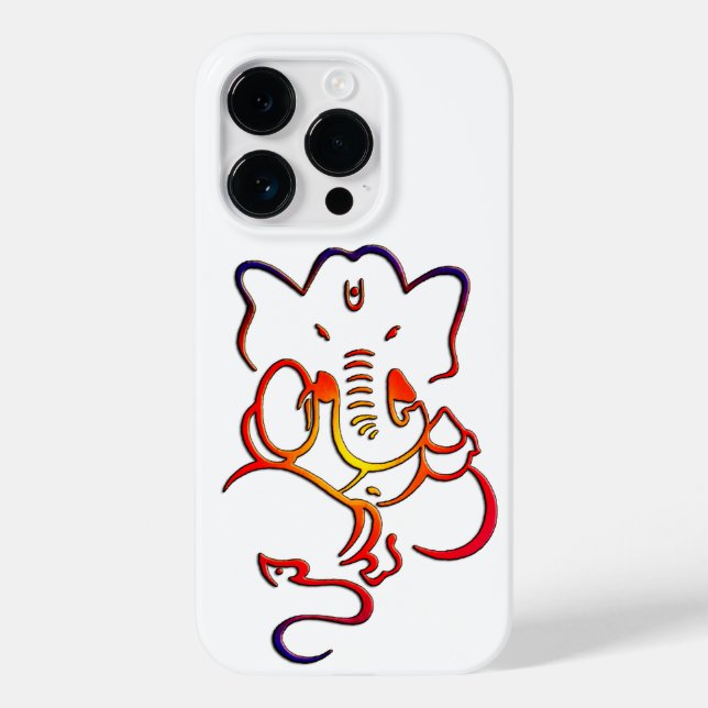 Lord Ganesh Hindu God Graphic design iPhone Case (Back)
