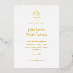Lord Ganesh Lakshmi Shri Minimalist Hindu Wedding