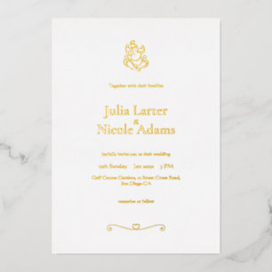 Lord Ganesh Symbolic Hindu Minimalist Wedding