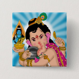 Lord Ganesha Button