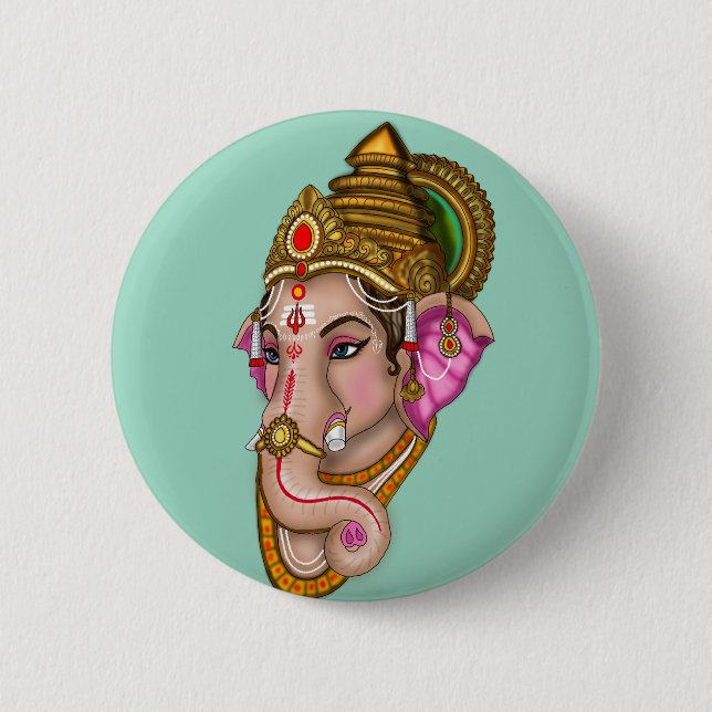 Lord Ganesha Button (Front)