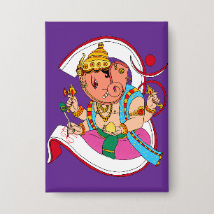 Lord Ganesha Button