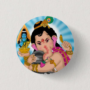 Lord Ganesha Button