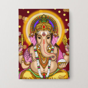 Lord Ganesha Button