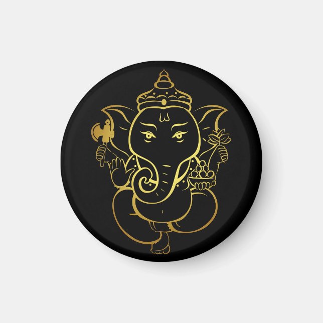 Lord ganesha happy diwali magnet (Front)