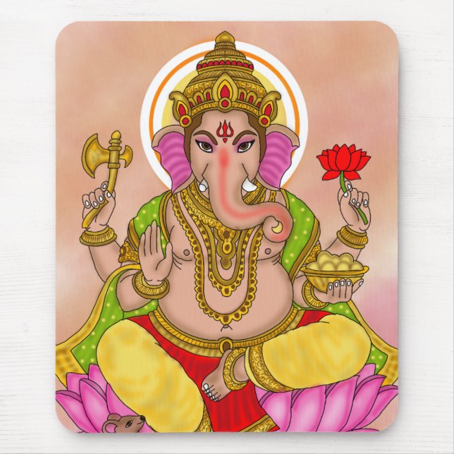 Lord Ganesha Mouse Pad (Front)