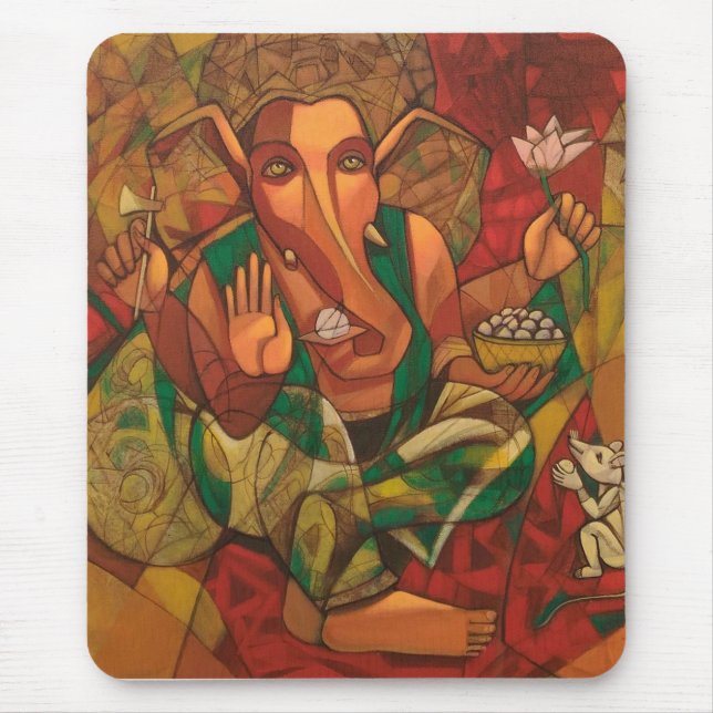 Lord Ganesha  Mouse Pad (Front)