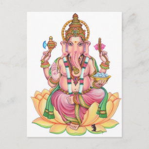 lord ganesha postcard
