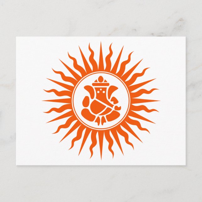 Lord Ganesha Sign Postcard (Front)