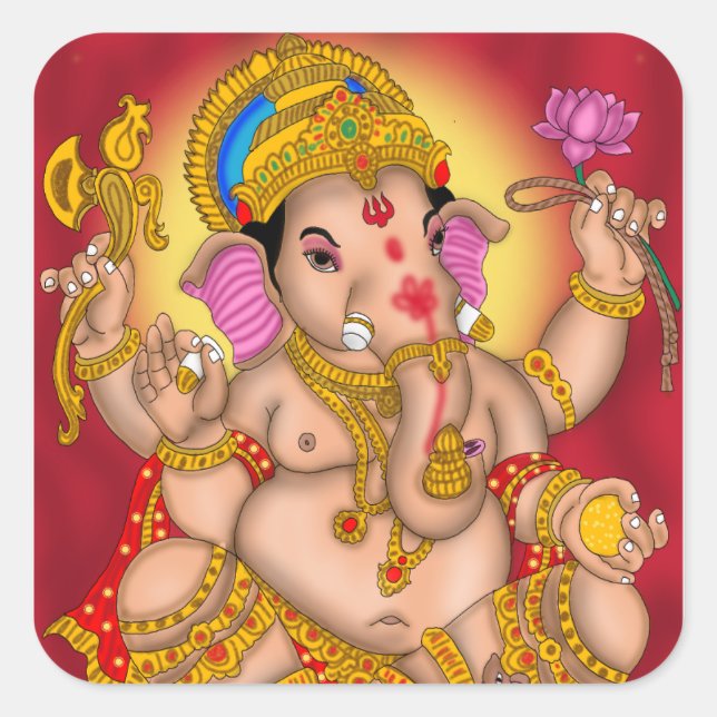 Lord Ganesha Sticker (Front)