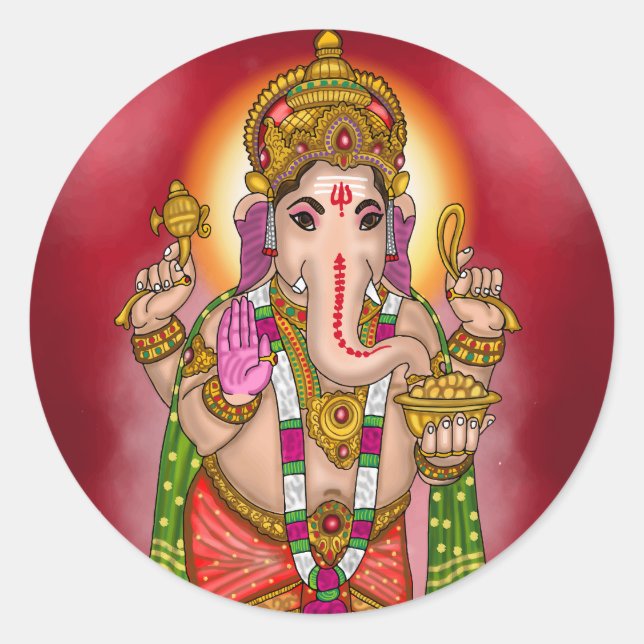 Lord Ganesha Sticker (Front)