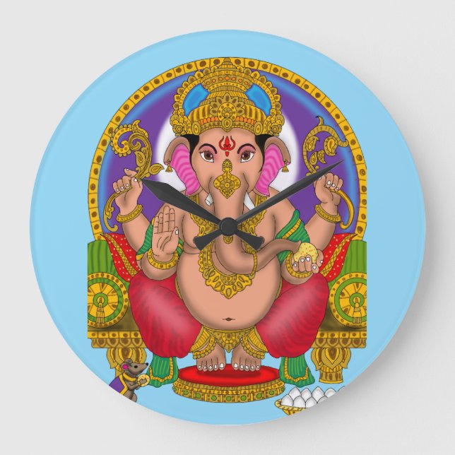 Lord Ganesha Wall Clock (Front)