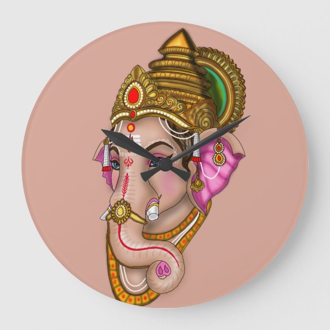 Lord Ganesha Wall Clock (Front)