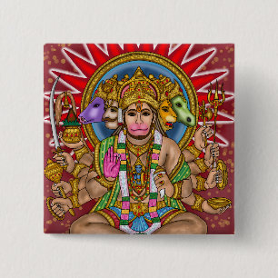 Lord Hanuman Button
