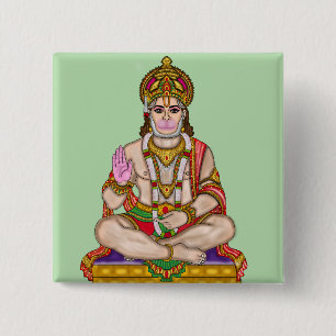 Lord Hanuman Button