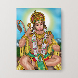 Lord Hanuman Button