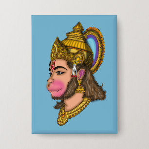 Lord Hanuman Buttons
