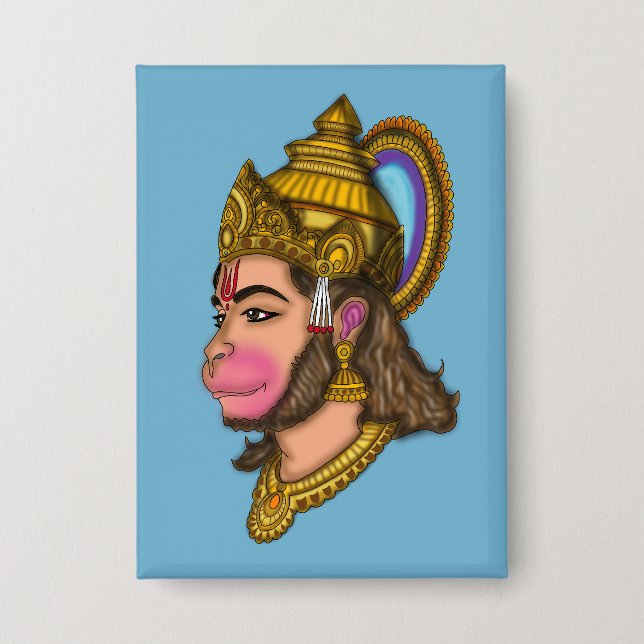 Lord Hanuman Buttons (Front)