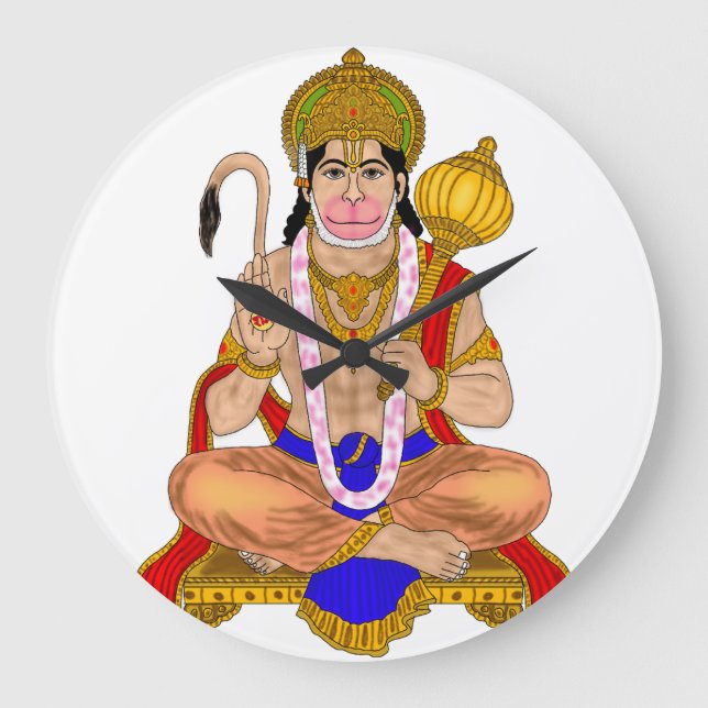 Lord Hanuman Clock (Front)