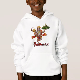 Lord Hanuman Flying Lifting Mountain