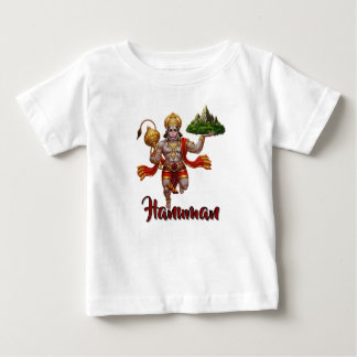 Lord Hanuman Flying Lifting Mountain Baby T-Shirt