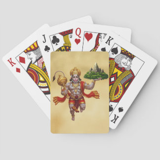 Lord Hanuman Flying Lifting Mountain Playing Cards