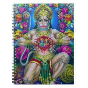 Lord Hanuman, Hindu God Notebook