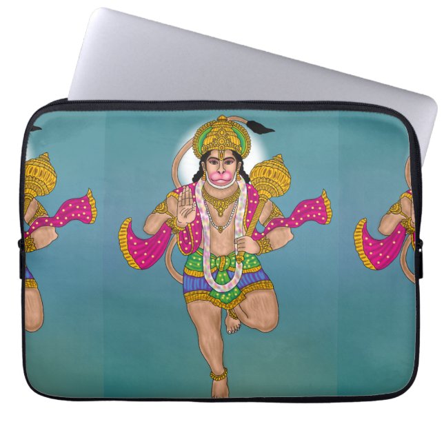Lord Hanuman Laptop Cover (Front)
