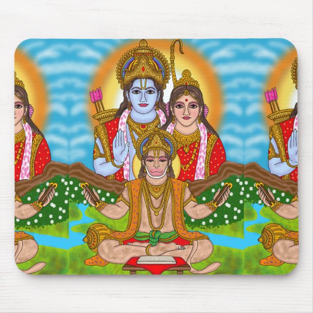 Lord Hanuman Mouse Pad (Front)