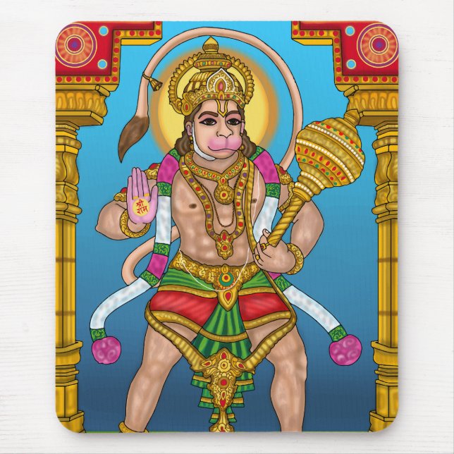 Lord Hanuman Mouse Pad (Front)