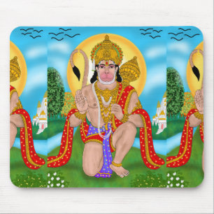 Lord Hanuman Mouse Pad – Spiritual Desk Accessory