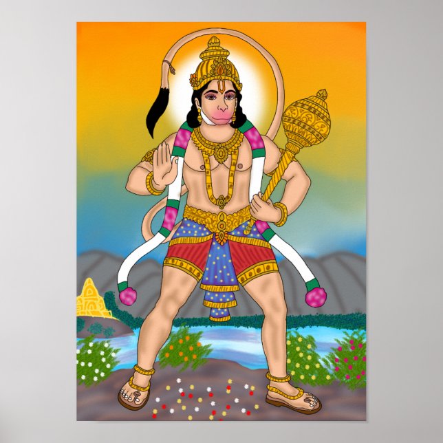 Lord Hanuman Poster (Front)
