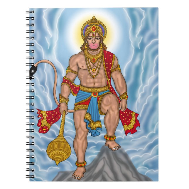 Lord Hanuman Stationery Notebook (Front)