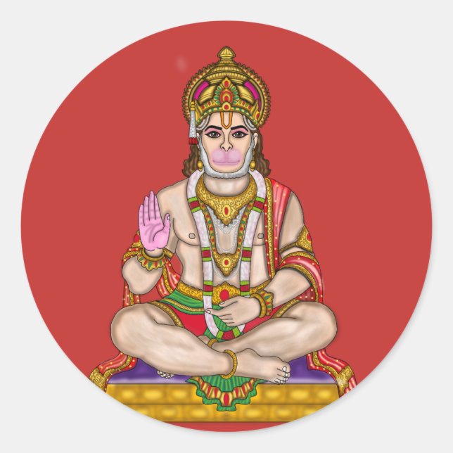 Lord Hanuman Sticker (Front)