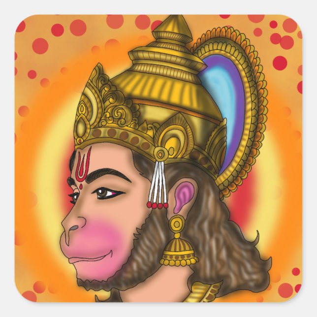 Lord Hanuman Stickers (Front)