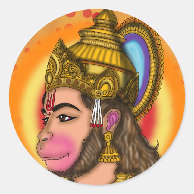 Lord Hanuman Stickers (Front)
